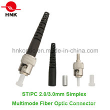 St PC 2.0mm Simplex Multimode Fiber Optic Connector